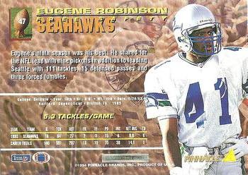 1994 Pinnacle #47 Eugene Robinson Back