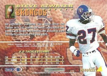 1994 Pinnacle #50 Steve Atwater Back