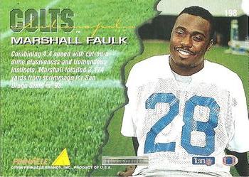 1994 Pinnacle #198 Marshall Faulk Back