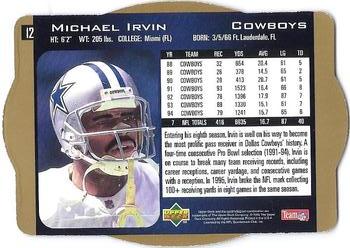 1996 SPx - Gold #12 Michael Irvin Back