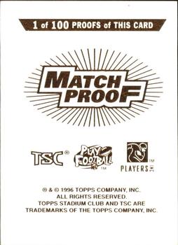 1996 Stadium Club - Match Proofs #NNO Merton Hanks Back