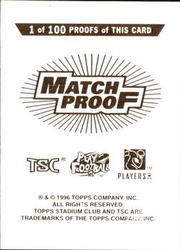 1996 Stadium Club - Match Proofs #NNO D'Marco Farr Back