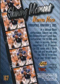 1996 Stadium Club - Members Only #167 Warren Moon Back