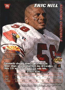 1996 Stadium Club - Members Only #249 Eric Hill Back