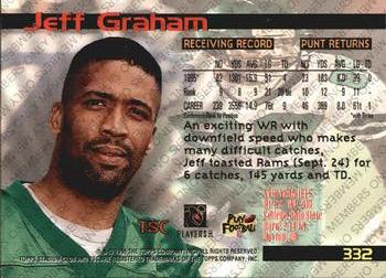 1996 Stadium Club - Members Only #332 Jeff Graham Back