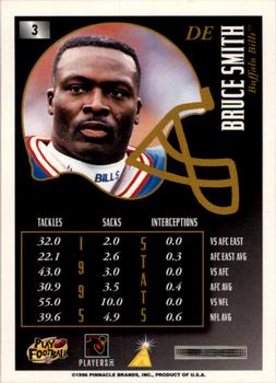 1996 Summit - Silver Foil #3 Bruce Smith Back