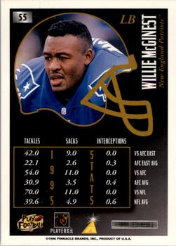 1996 Summit - Silver Foil #55 Willie McGinest Back