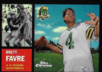 1996 Topps Chrome - 40th Anniversary Commemorative Refractors #7 Brett Favre  Front