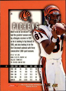 1996 Ultra Sensations - Marble Gold #24 Carl Pickens Back