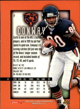 1996 Ultra Sensations - Pewter #17 Curtis Conway Back