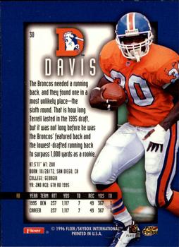 1996 Ultra Sensations - Pewter #30 Terrell Davis Back