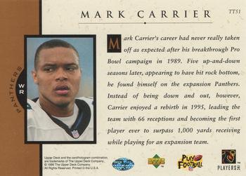 1996 Upper Deck - Team Trio #TT51 Mark Carrier Back