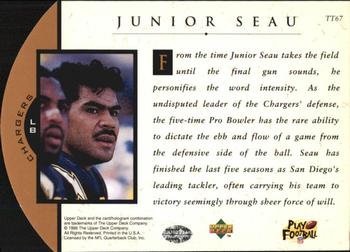 1996 Upper Deck - Team Trio #TT67 Junior Seau Back
