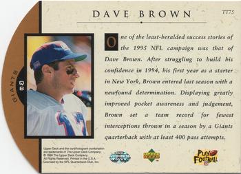 1996 Upper Deck - Team Trio #TT75 Dave Brown Back