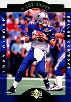 1996 Upper Deck Authenticated Troy Aikman: A Cut Above 3x5 #CA16 Troy Aikman Front