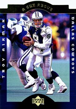 1996 Upper Deck Authenticated Troy Aikman: A Cut Above 3x5 #CA17 Troy Aikman Front