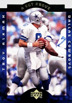 1996 Upper Deck Authenticated Troy Aikman: A Cut Above 3x5 #CA20 Troy Aikman Front