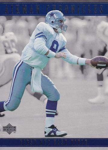 1996 Upper Deck Authenticated Troy Aikman Chronicles 3x5 #TA4 Troy Aikman Front