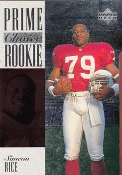1996 Upper Deck Silver Collection - Prime Choice Rookies #3 Simeon Rice Front