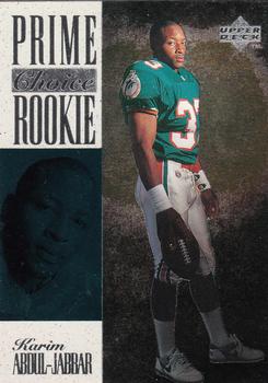 1996 Upper Deck Silver Collection - Prime Choice Rookies #18 Karim Abdul-Jabbar Front