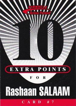 1997 Action Packed - Extra Points 10 #7 Rashaan Salaam Front