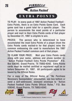 1997 Action Packed - Extra Points 10 #26 Alvin Harper Back
