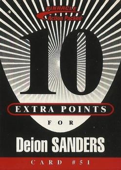 1997 Action Packed - Extra Points 10 #51 Deion Sanders Front