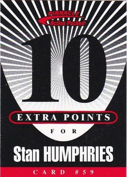 1997 Action Packed - Extra Points 10 #59 Stan Humphries Front