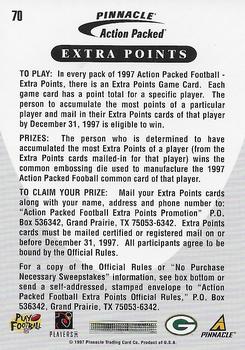1997 Action Packed - Extra Points 10 #70 Andre Rison Back