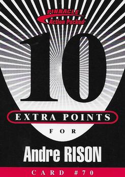 1997 Action Packed - Extra Points 10 #70 Andre Rison Front