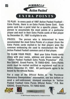 1997 Action Packed - Extra Points 10 #85 Chris Chandler Back