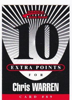 1997 Action Packed - Extra Points 10 #89 Chris Warren Front