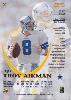 1997 Action Packed - First Impressions #2 Troy Aikman Back