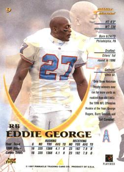 1997 Action Packed - First Impressions #9 Eddie George Back