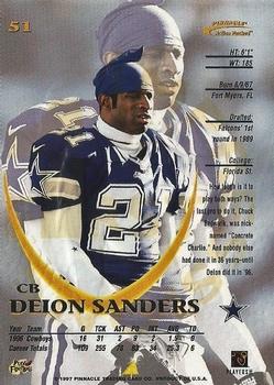 1997 Action Packed - First Impressions #51 Deion Sanders Back
