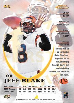 1997 Action Packed - First Impressions #66 Jeff Blake Back