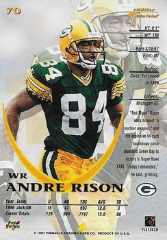 1997 Action Packed - First Impressions #70 Andre Rison Back