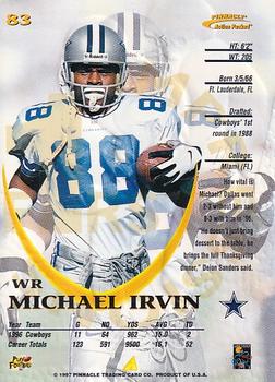1997 Action Packed - First Impressions #123 Michael Irvin Back