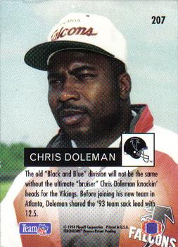 1994 Playoff #207 Chris Doleman Back