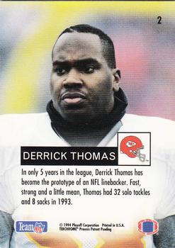 1994 Playoff #2 Derrick Thomas Back