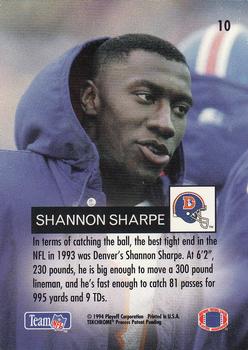 1994 Playoff #10 Shannon Sharpe Back