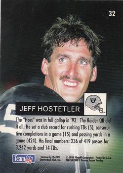 1994 Playoff #32 Jeff Hostetler Back