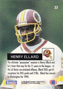 1994 Playoff #33 Henry Ellard Back