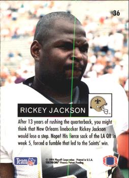 1994 Playoff #36 Rickey Jackson Back