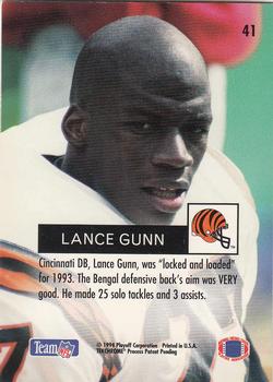 1994 Playoff #41 Lance Gunn Back