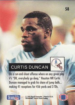 1994 Playoff #58 Curtis Duncan Back