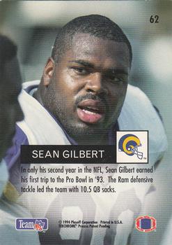 1994 Playoff #62 Sean Gilbert Back