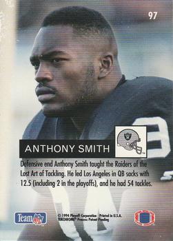 1994 Playoff #97 Anthony Smith Back