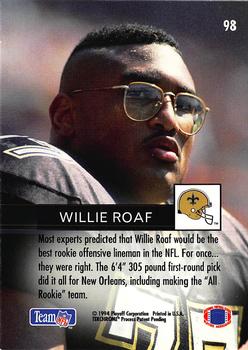 1994 Playoff #98 Willie Roaf Back