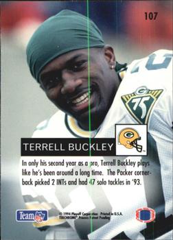 1994 Playoff #107 Terrell Buckley Back